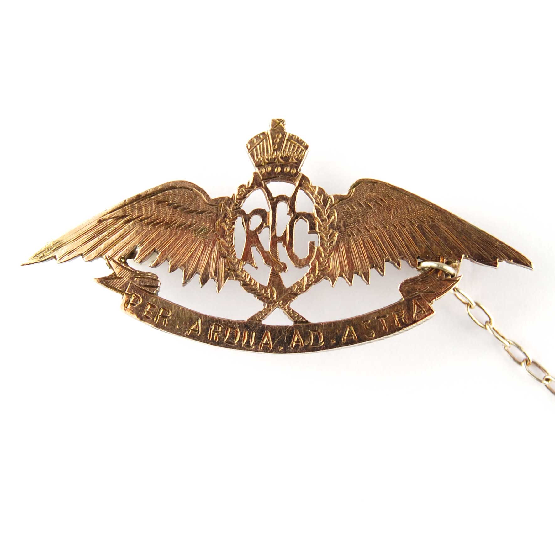 WWI Gold & Silver 'Royal Flying Corps' Sweetheart Brooch - Mark ...